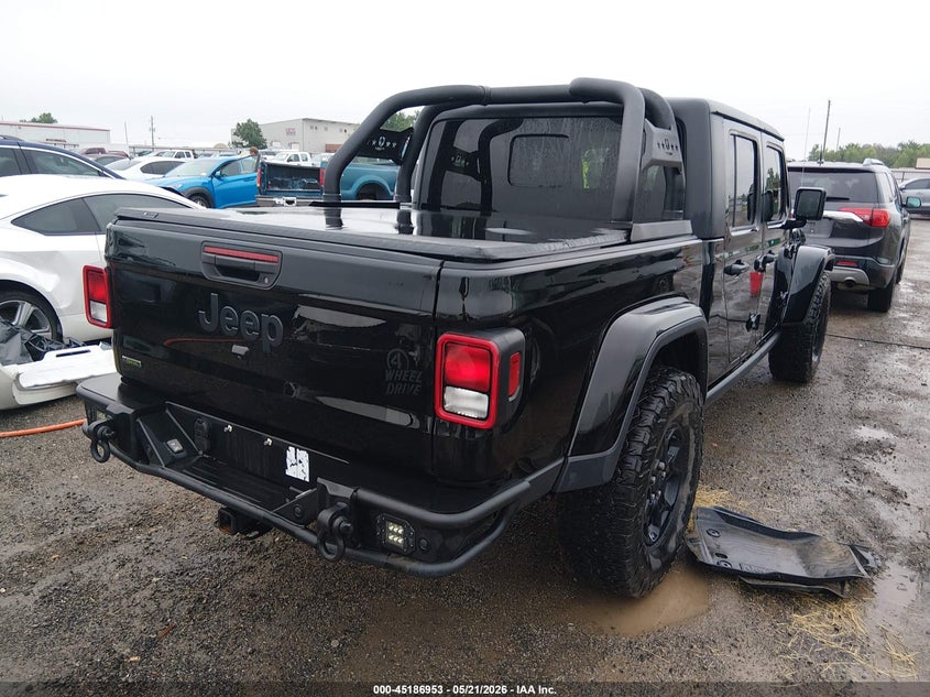 2023 Jeep Gladiator VIN 1C6JJTAM6PL594968 IAAI salvage auction — WATER/FLOOD, Salvage (Oklahoma), sold $16,750 on 2026-07-28 (photo 4)