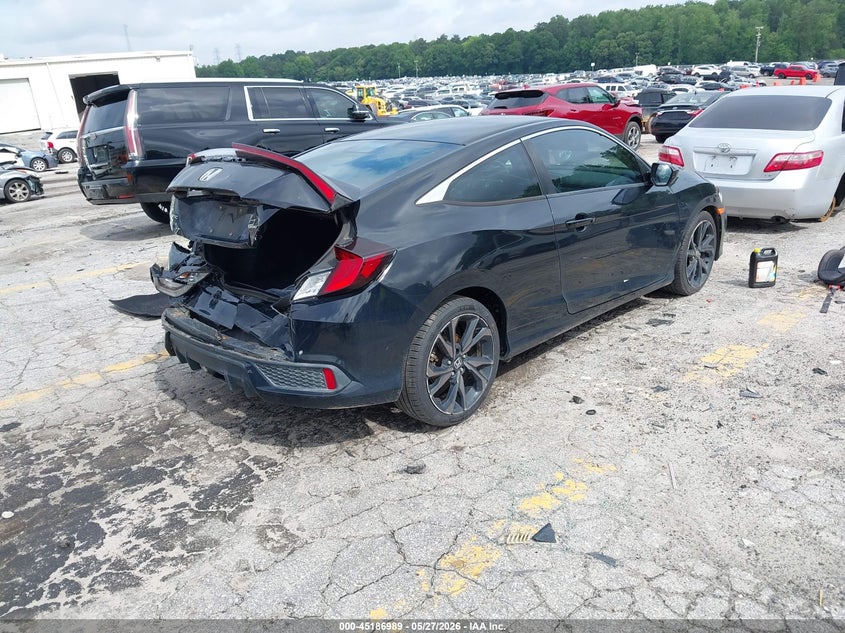 2019 Honda Civic VIN 2HGFC4B87KH307337 IAAI salvage auction — REAR END, Salvage Title, sold $2,175 on 2026-07-10 (photo 4)