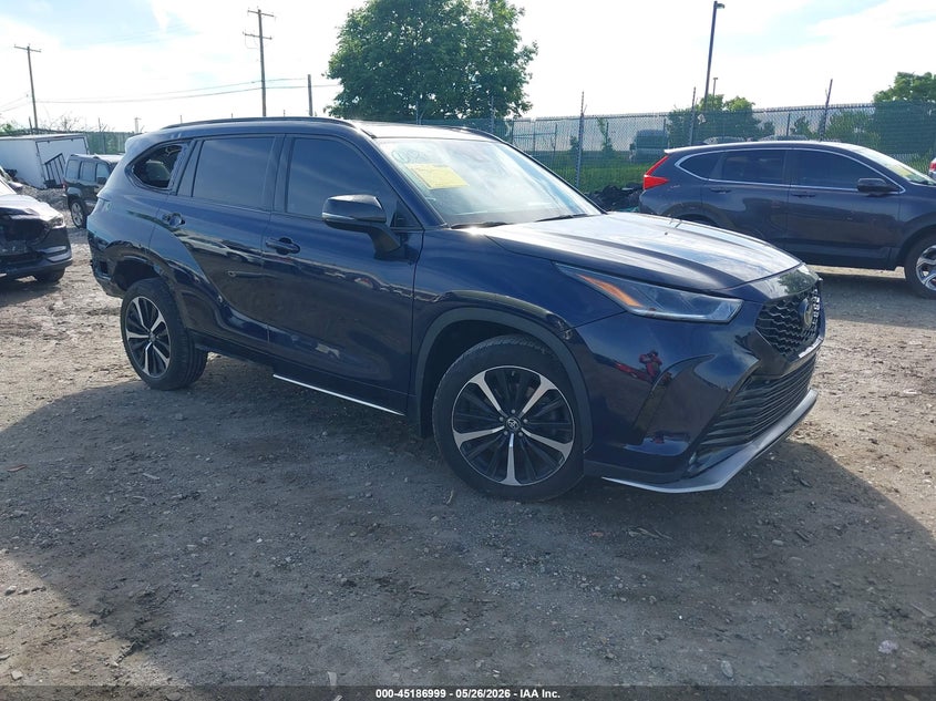 2022 Toyota Highlander VIN 5TDLZRBH0NS248795 IAAI salvage auction — REAR END, Salvage (Pennsylvania), sold $13,500 on 2026-07-10 (photo 1)