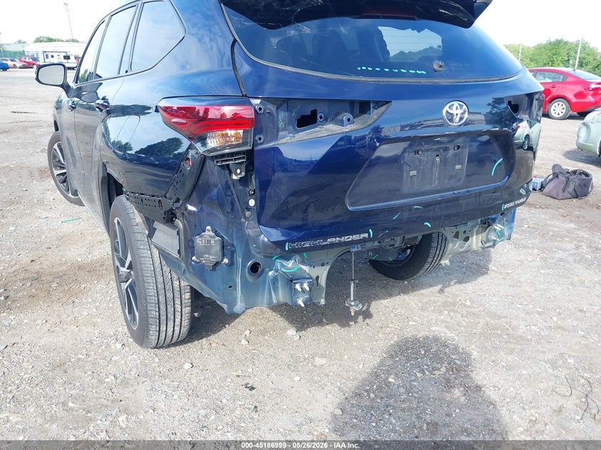 2022 Toyota Highlander VIN 5TDLZRBH0NS248795 IAAI salvage auction — REAR END, Salvage (Pennsylvania), sold $13,500 on 2026-07-10 (photo 6)