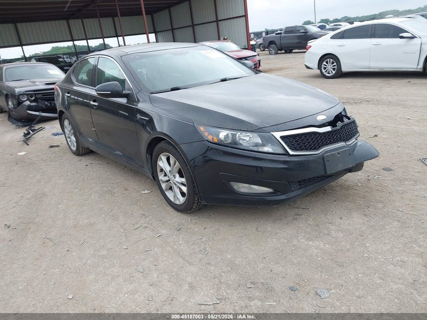 2013 Kia Optima VIN 5XXGN4A79DG204738 IAAI salvage auction — FRONT END, Original (Texas), sold $1,450 on 2026-07-09 (photo 1)