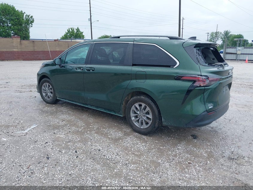 2023 Toyota Sienna VIN 5TDKSKFC1PS080478 IAAI salvage auction — HAIL, Salvage Title, sold $18,800 on 2026-07-06 (photo 3)