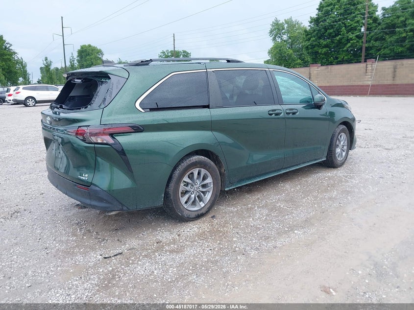 2023 Toyota Sienna VIN 5TDKSKFC1PS080478 IAAI salvage auction — HAIL, Salvage Title, sold $18,800 on 2026-07-06 (photo 4)