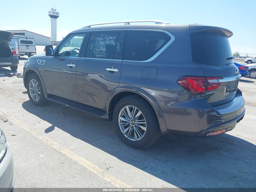 2024 Infiniti Qx80 VIN JN8AZ2AD1R9880016 IAAI salvage auction — RIGHT FRONT, Clear (Florida), sold $19,050 on 2026-07-07 (photo 3)