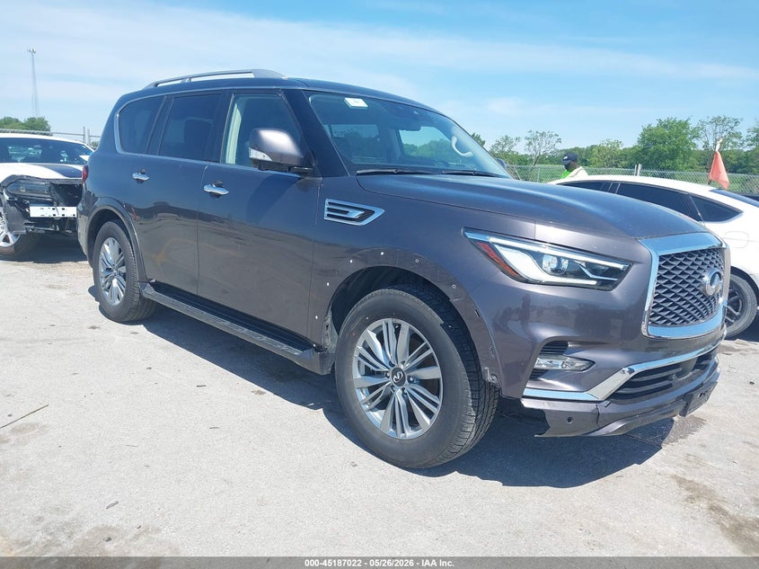 2024 Infiniti Qx80 VIN JN8AZ2AD1R9880016 IAAI salvage auction — RIGHT FRONT, Clear (Florida), sold $19,050 on 2026-07-07 (photo 6)