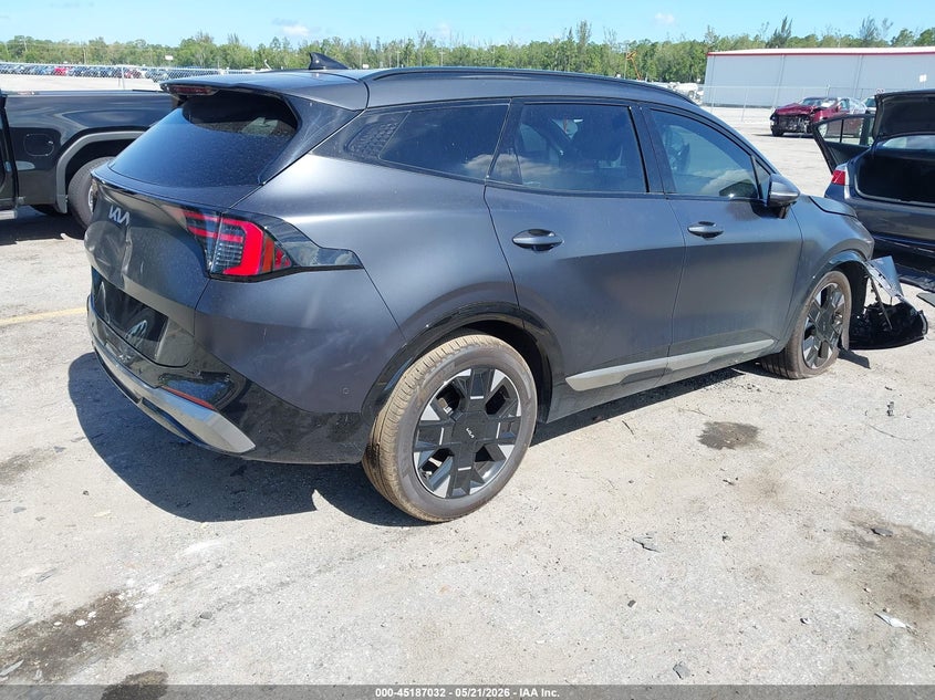 2026 Kia Sportage VIN 5XYK53DF9TG410496 IAAI salvage auction — LEFT FRONT, Certificate Of Destruction (Florida), sold $10,200 on 2026-07-29 (photo 4)