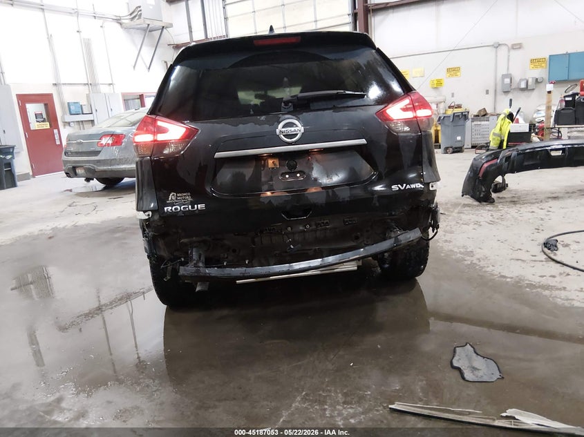 2017 Nissan Rogue VIN KNMAT2MV7HP539358 IAAI salvage auction — REAR END, Salvage (Idaho), sold $1,450 on 2026-07-10 (photo 6)