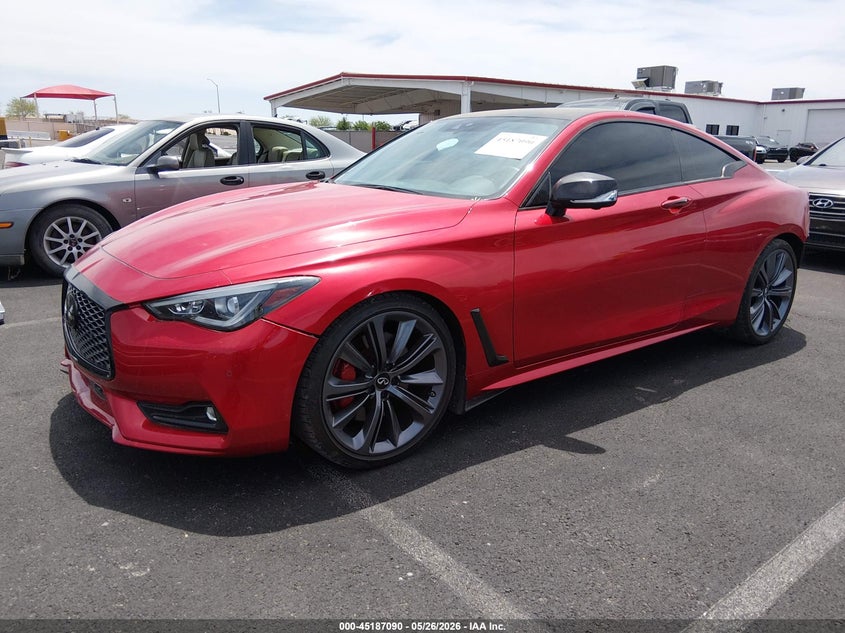 2022 Infiniti Q60 VIN JN1FV7LK5NM660393 IAAI salvage auction — REAR END, Salvage (Nevada), sold $16,000 on 2026-08-16 (photo 2)