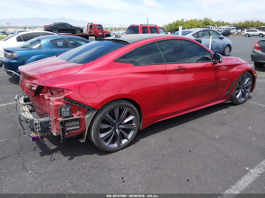 2022 Infiniti Q60 VIN JN1FV7LK5NM660393 IAAI salvage auction — REAR END, Salvage (Nevada), sold $16,000 on 2026-08-16 (photo 4)