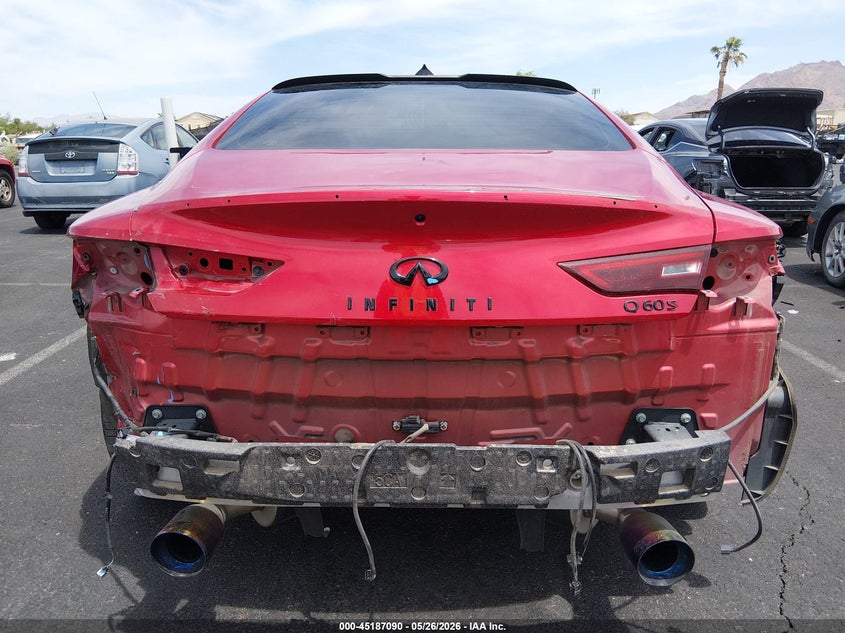 2022 Infiniti Q60 VIN JN1FV7LK5NM660393 IAAI salvage auction — REAR END, Salvage (Nevada), sold $16,000 on 2026-08-16 (photo 6)