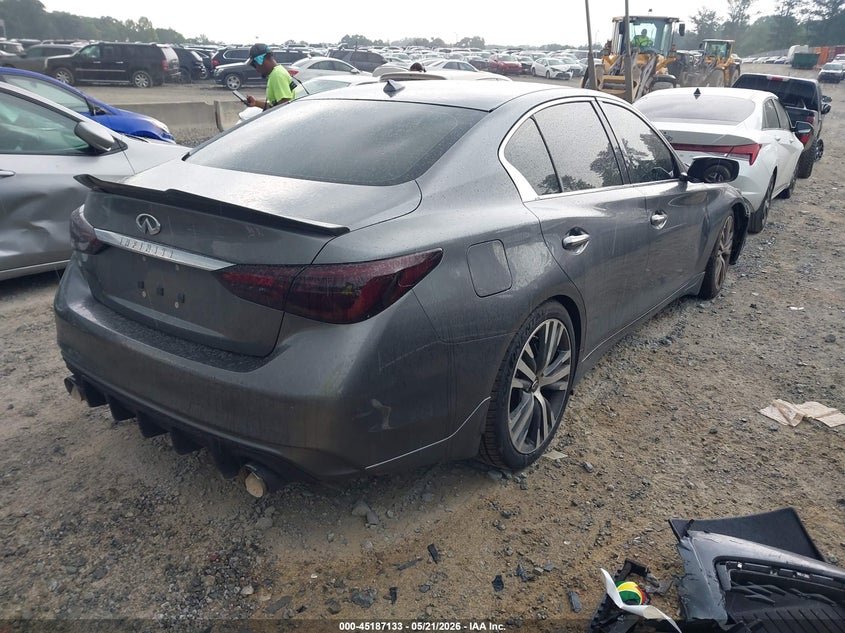 2019 Infiniti Q50 VIN JN1EV7AP5KM542866 IAAI salvage auction — FRONT END, Salvage (Georgia), sold $550 on 2026-07-28 (photo 4)