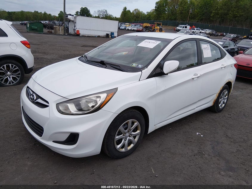 2013 Hyundai Accent VIN KMHCT4AE0DU496076 IAAI salvage auction — FRONT END, Salvage (Pennsylvania), sold $425 on 2026-07-21 (photo 2)