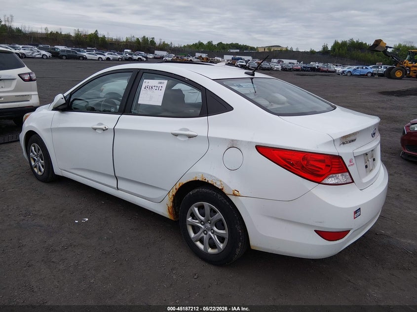2013 Hyundai Accent VIN KMHCT4AE0DU496076 IAAI salvage auction — FRONT END, Salvage (Pennsylvania), sold $425 on 2026-07-21 (photo 3)