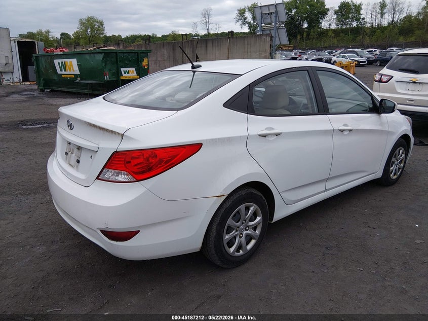 2013 Hyundai Accent VIN KMHCT4AE0DU496076 IAAI salvage auction — FRONT END, Salvage (Pennsylvania), sold $425 on 2026-07-21 (photo 4)