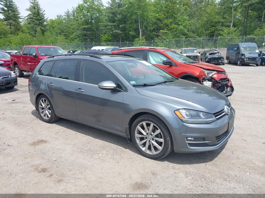 2016 Volkswagen Golf sportsvan VIN 3VWC17AU2GM505532 IAAI salvage auction — REAR END, Salvage Title, sold $1,050 on 2026-07-09 (photo 1)