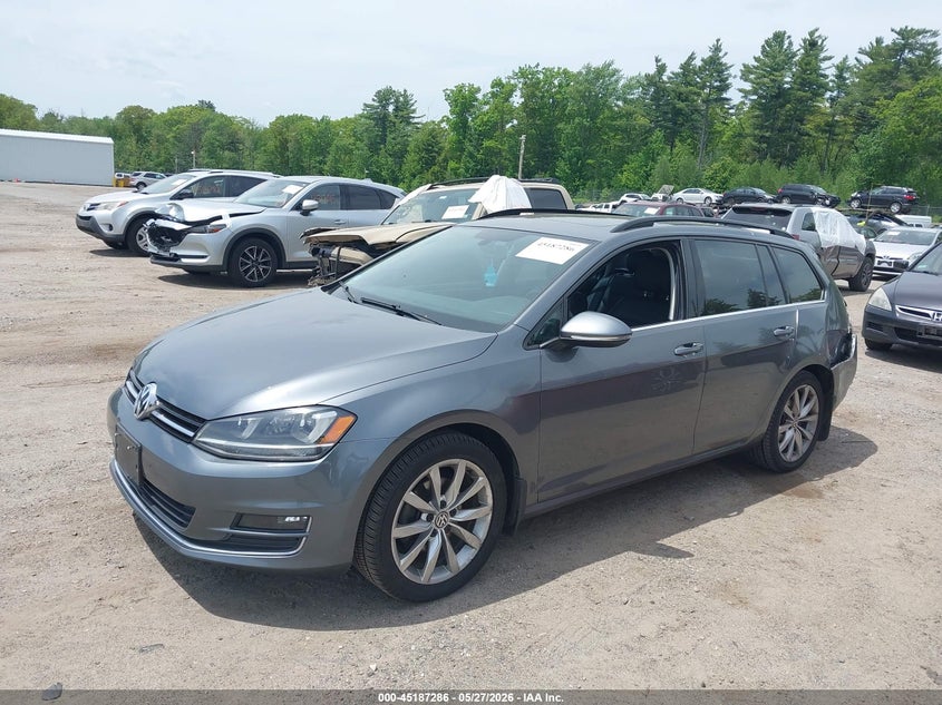 2016 Volkswagen Golf sportsvan VIN 3VWC17AU2GM505532 IAAI salvage auction — REAR END, Salvage Title, sold $1,050 on 2026-07-09 (photo 2)