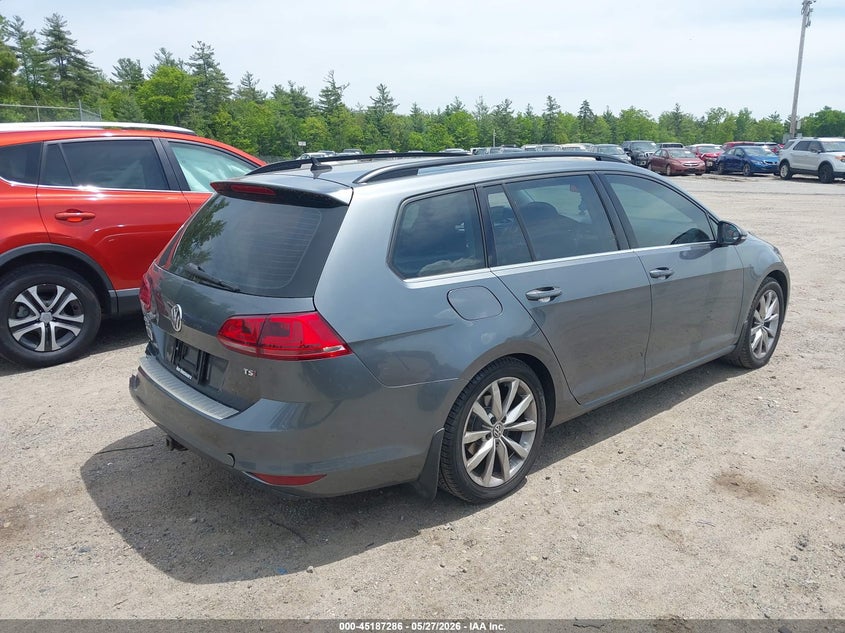 2016 Volkswagen Golf sportsvan VIN 3VWC17AU2GM505532 IAAI salvage auction — REAR END, Salvage Title, sold $1,050 on 2026-07-09 (photo 4)