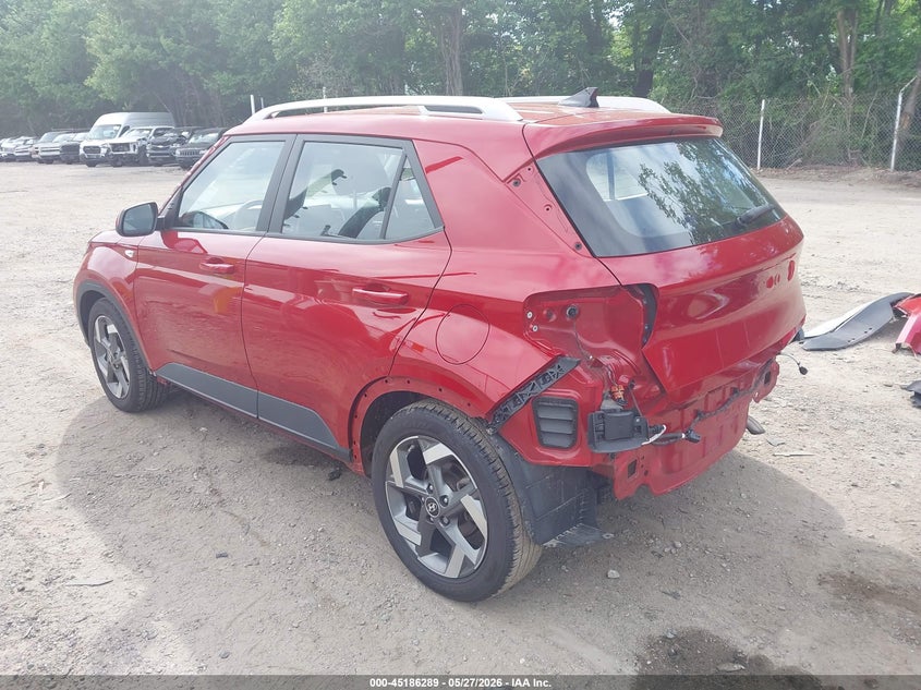 2022 Hyundai Venue VIN KMHRC8A38NU179907 IAAI salvage auction — REAR END, Salvage Title, sold $2,750 on 2026-07-28 (photo 3)