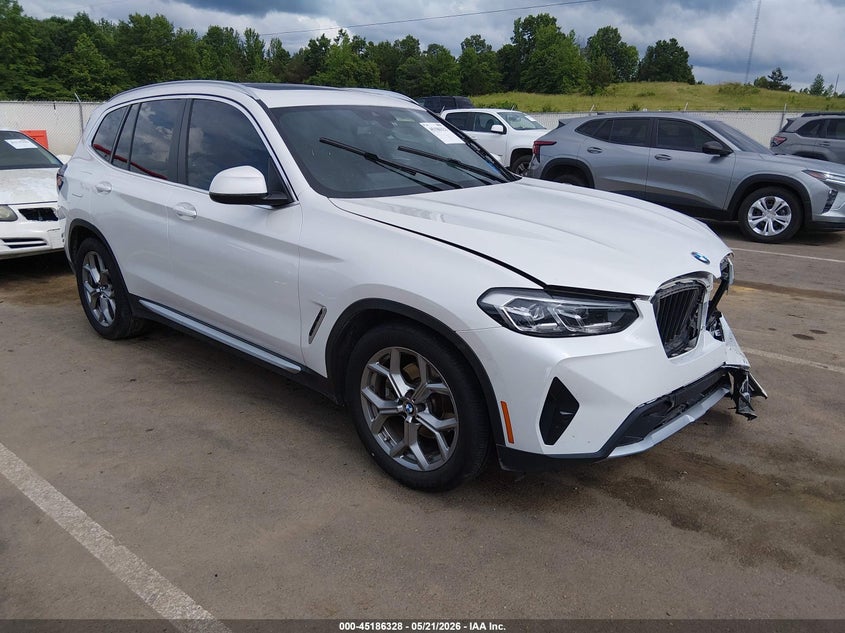 2022 BMW X3 VIN 5UX53DP01N9J50159 IAAI salvage auction — LEFT FRONT, Salvage (Mississippi), sold $9,900 on 2026-07-16 (photo 1)