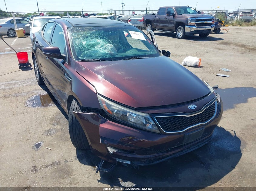 2015 Kia Optima VIN 5XXGN4A79FG384158 IAAI salvage auction — LEFT SIDE, Salvage (California), sold $750 on 2026-07-29 (photo 1)