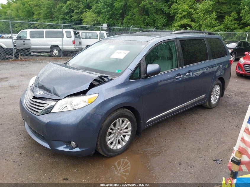 2015 Toyota Sienna VIN 5TDYK3DC7FS663414 IAAI salvage auction — FRONT END, Salvage - Greater Than 75% (Maryland), sold $2,500 on 2026-07-28 (photo 2)