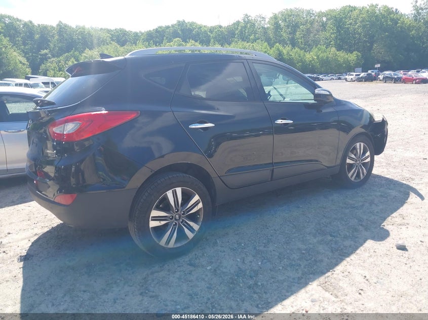 2015 Hyundai Tucson VIN KM8JUCAG3FU984246 IAAI salvage auction — FRONT END, Salvage (Massachusetts), sold $1,400 on 2026-07-14 (photo 4)