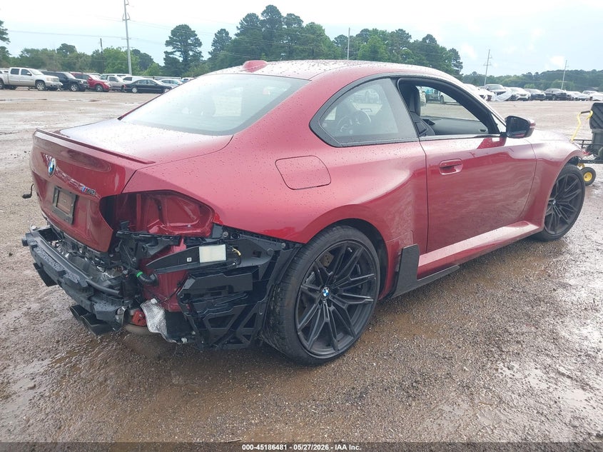 2026 BMW M2 VIN 3MF23DM01T8G02818 IAAI salvage auction — FRONT & REAR, Salvage Title, sold $20,200 on 2026-07-09 (photo 4)