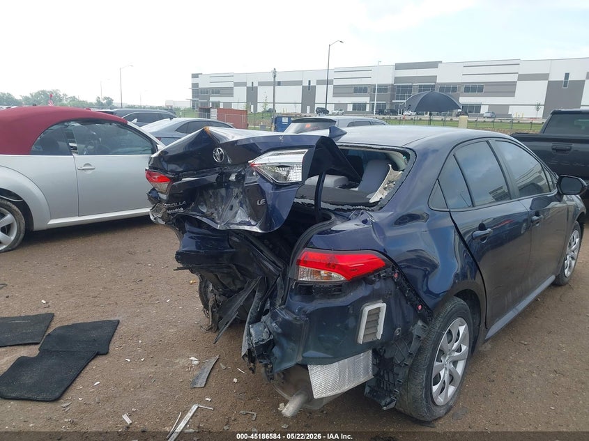 2021 Toyota Corolla VIN JTDEPMAE6MJ142811 IAAI salvage auction — FRONT & REAR, Salvage (Texas), sold $1,350 on 2026-07-14 (photo 4)