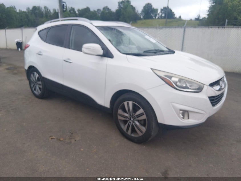2015 Hyundai Tucson VIN KM8JU3AG9FU986213 IAAI salvage auction — ROOF, Salvage (Mississippi), sold $1,850 on 2026-07-30 (photo 1)