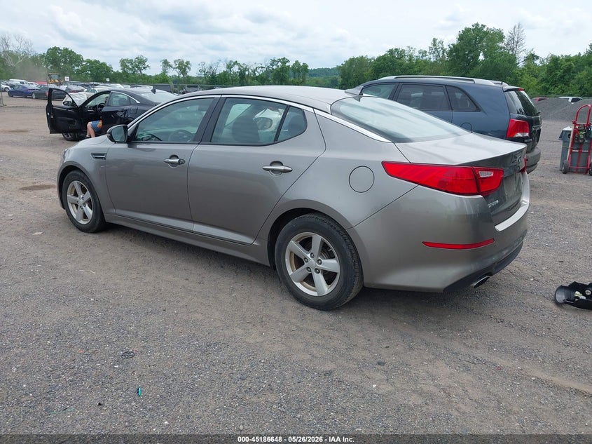 2015 Kia Optima VIN 5XXGM4A77FG445851 IAAI salvage auction — THEFT, Wait Title, sold $1,150 on 2026-08-25 (photo 3)
