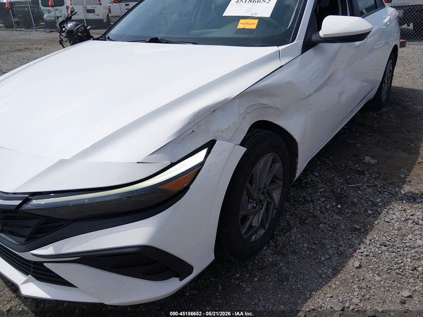 2024 Hyundai Elantra VIN KMHLM4DG9RU657428 IAAI salvage auction — LEFT SIDE, Clear (Arkansas), sold $4,500 on 2026-07-31 (photo 6)