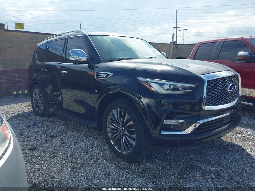 2019 Infiniti Qx80 VIN JN8AZ2NE7K9229949 IAAI salvage auction — SIDE, Salvage (Missouri), sold $3,900 on 2026-09-05 (photo 1)