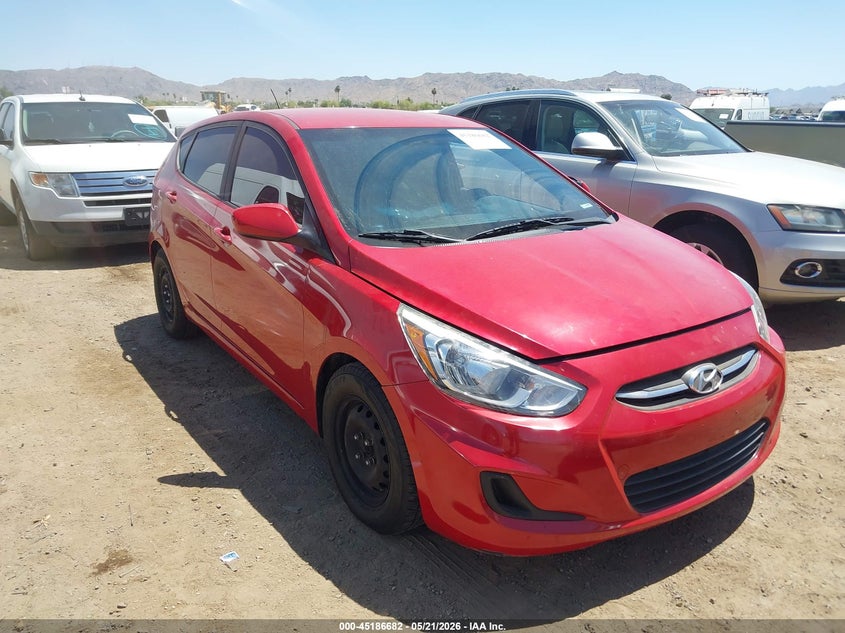2017 Hyundai Accent VIN KMHCT5AE7HU311856 IAAI salvage auction — UNKNOWN, Salvage (Arizona), sold $425 on 2026-07-07 (photo 1)