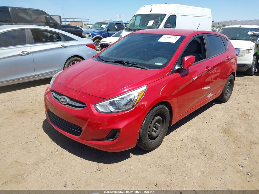 2017 Hyundai Accent VIN KMHCT5AE7HU311856 IAAI salvage auction — UNKNOWN, Salvage (Arizona), sold $425 on 2026-07-07 (photo 2)