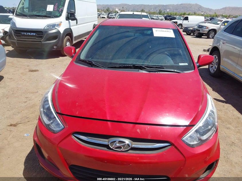 2017 Hyundai Accent VIN KMHCT5AE7HU311856 IAAI salvage auction — UNKNOWN, Salvage (Arizona), sold $425 on 2026-07-07 (photo 6)