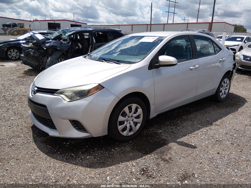 2016 Toyota Corolla VIN 5YFBURHE9GP455351 IAAI salvage auction — LEFT REAR, Salvage (Louisiana), sold $3,000 on 2026-07-15 (photo 2)