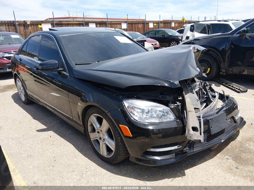 2011 Mercedes-benz C class VIN WDDGF8BB1BR134756 IAAI salvage auction — LEFT FRONT, Salvage (Colorado), sold $400 on 2026-08-04 (photo 1)