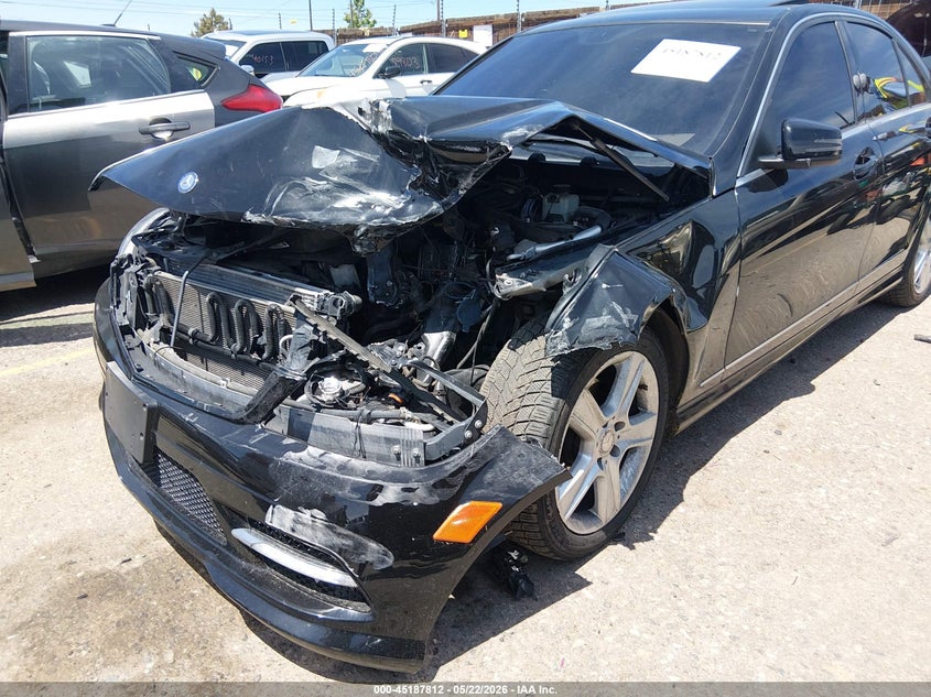 2011 Mercedes-benz C class VIN WDDGF8BB1BR134756 IAAI salvage auction — LEFT FRONT, Salvage (Colorado), sold $400 on 2026-08-04 (photo 6)