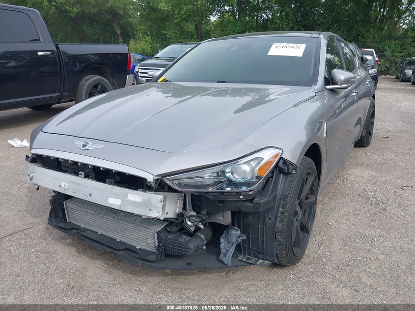 2021 Genesis G70 VIN KMTG74LE0MU074415 IAAI salvage auction — FRONT END, Salvage Title, sold $8,400 on 2026-07-22 (photo 6)