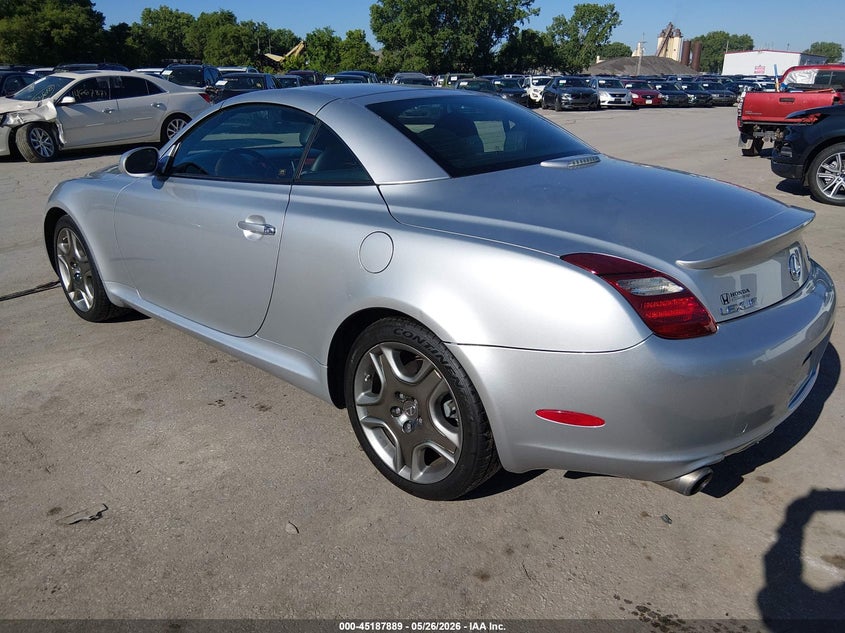 2006 Lexus Sc 430 VIN JTHFN48Y969001888 IAAI salvage auction — HAIL, Salvage (Kansas), sold $3,200 on 2026-07-09 (photo 3)