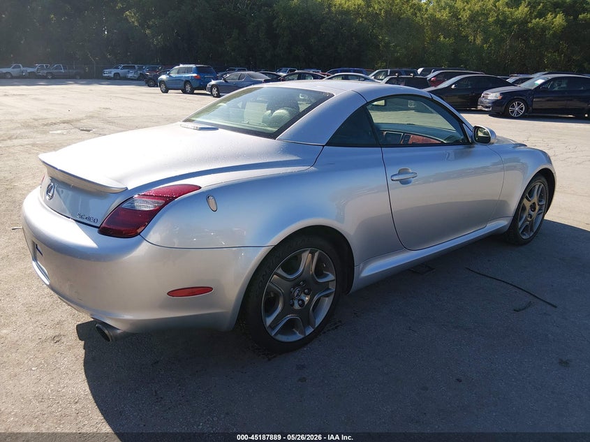 2006 Lexus Sc 430 VIN JTHFN48Y969001888 IAAI salvage auction — HAIL, Salvage (Kansas), sold $3,200 on 2026-07-09 (photo 4)