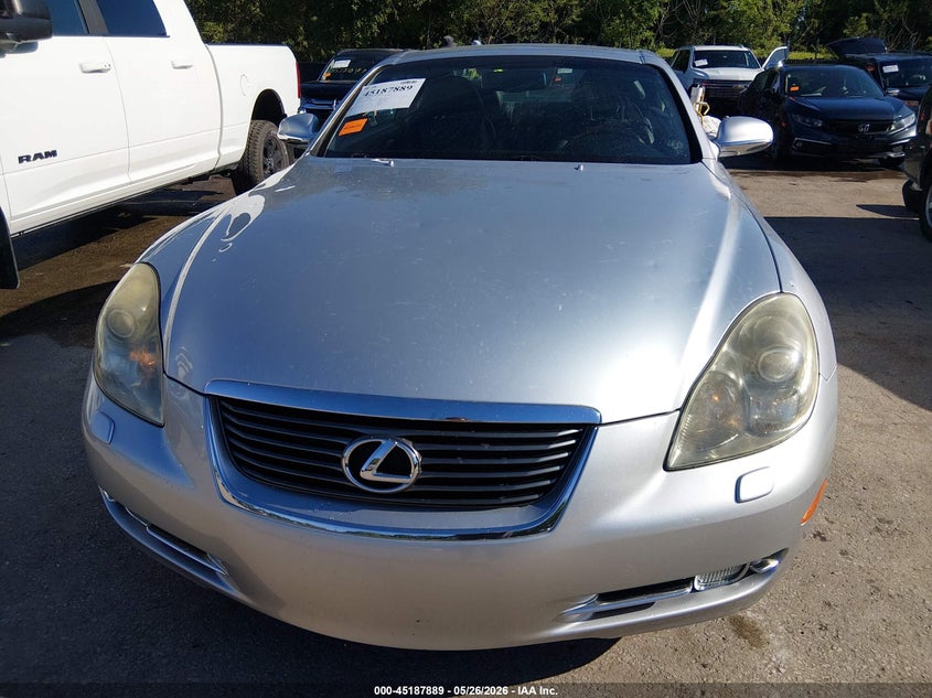 2006 Lexus Sc 430 VIN JTHFN48Y969001888 IAAI salvage auction — HAIL, Salvage (Kansas), sold $3,200 on 2026-07-09 (photo 6)