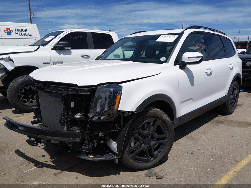 2025 Kia Telluride VIN 5XYP3DGC1SG732065 IAAI salvage auction — FRONT END, Salvage (Colorado), sold $16,300 on 2026-07-28 (photo 2)