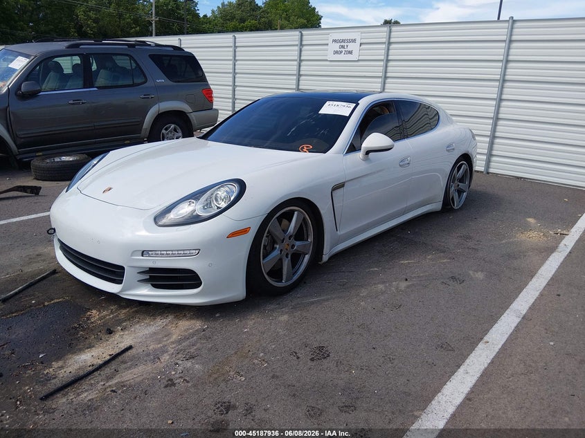 2016 Porsche Panamera VIN WP0AB2A78GL050787 IAAI salvage auction — LEFT REAR, Salvage Title, sold $9,400 on 2026-07-28 (photo 2)