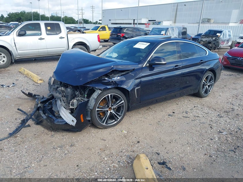 2018 BMW 4er VIN WBA4J1C58JBG76360 IAAI salvage auction — LEFT FRONT, Salvage (Texas), sold $1,000 on 2026-07-09 (photo 2)