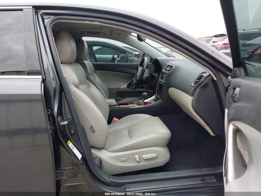 2008 Lexus Is VIN JTHBE262285021251 IAAI salvage auction — UNDERCARRIAGE, Salvage (Texas), sold $2,050 on 2026-07-28 (photo 5)