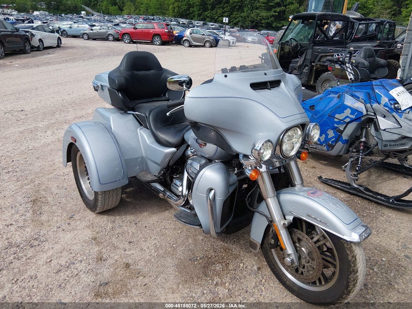 2023 Harley-davidson Tri glide ultra VIN 1HD1MAF15PB854882 IAAI salvage auction — WATER/FLOOD, Junk Bill Of Sale Mv2459 (Wisconsin), sold $11,100 on 2026-07-15 (photo 1)
