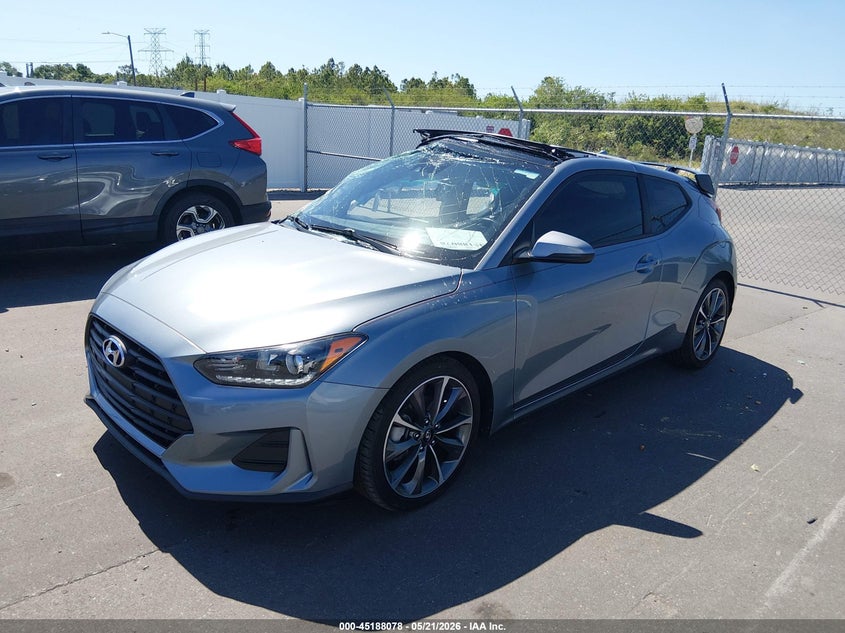 2021 Hyundai Veloster VIN KMHTG6AF6MU032654 IAAI salvage auction — LEFT SIDE, Certificate Of Destruction (Florida), sold $1,250 on 2026-07-29 (photo 2)
