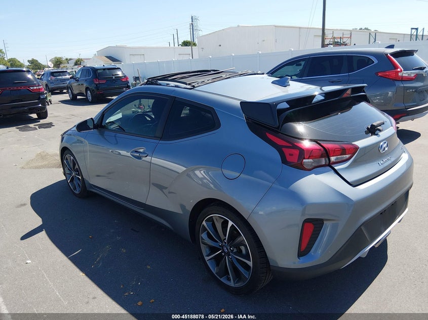 2021 Hyundai Veloster VIN KMHTG6AF6MU032654 IAAI salvage auction — LEFT SIDE, Certificate Of Destruction (Florida), sold $1,250 on 2026-07-29 (photo 3)