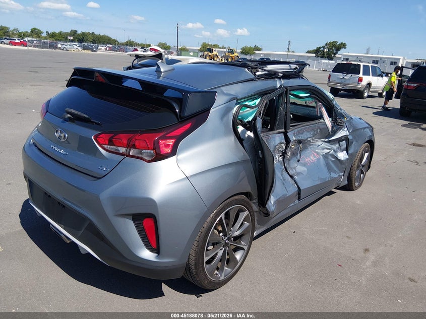 2021 Hyundai Veloster VIN KMHTG6AF6MU032654 IAAI salvage auction — LEFT SIDE, Certificate Of Destruction (Florida), sold $1,250 on 2026-07-29 (photo 4)